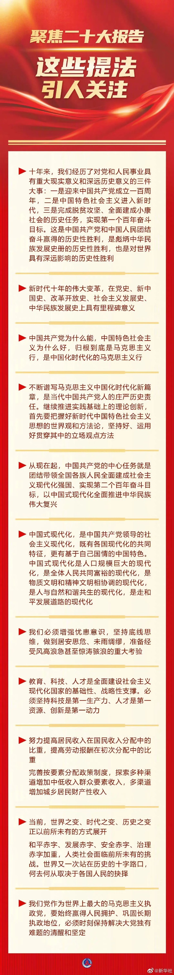 二十大报告这些提法引人关注